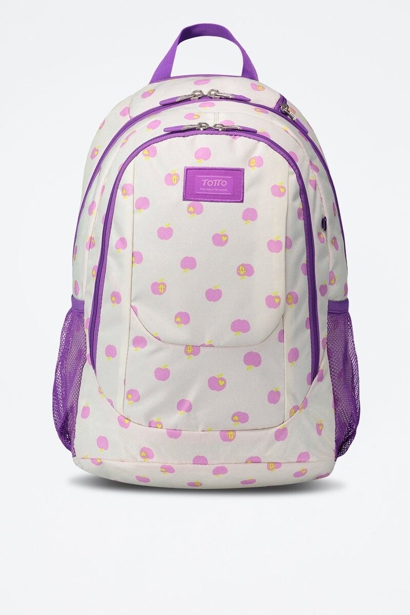TOTTO - Mochila Goctal - Blanco y violeta