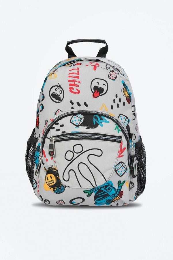 TOTTO Mochila Tempera - Blanco, negro, rojo, azul y naranja