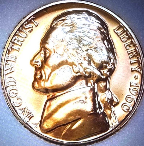 1960 PROOF Jefferson Nickel “Full Steps”