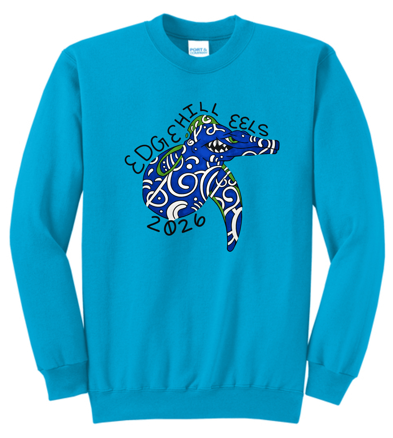 Neon Blue Edgehill Crewneck