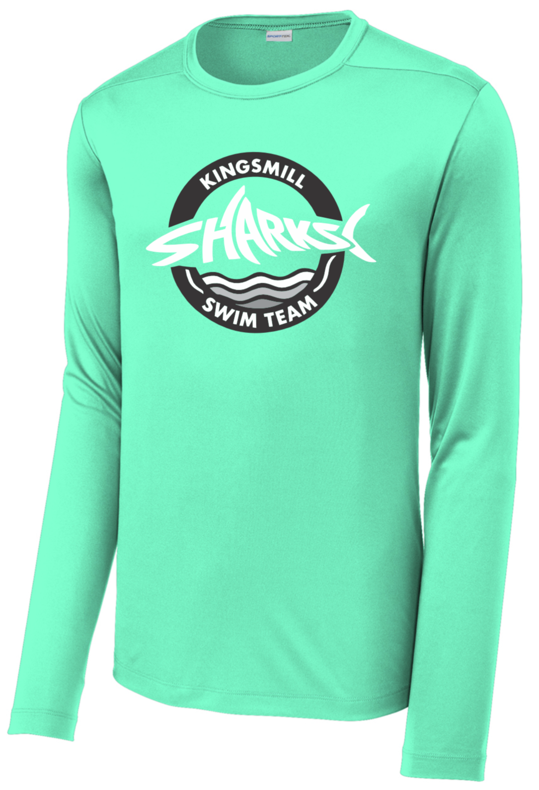 KM Sharks - Seafoam UPF 50 long sleeve - Dorsal Fin