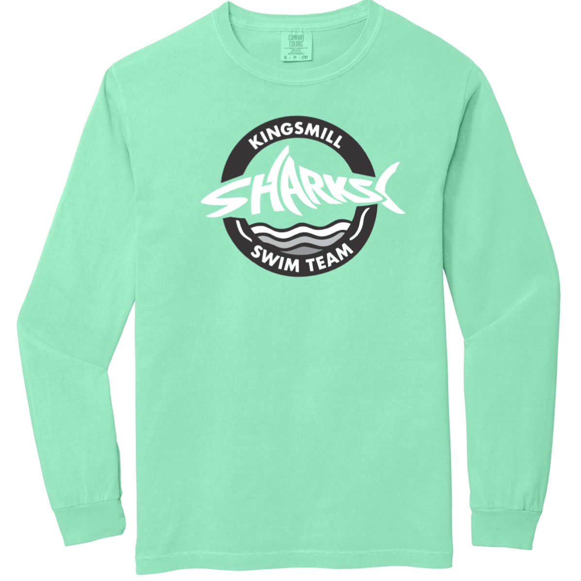 KM Sharks - Island Reef 100% Cotton Long Sleeve Tee - Circle Sharks