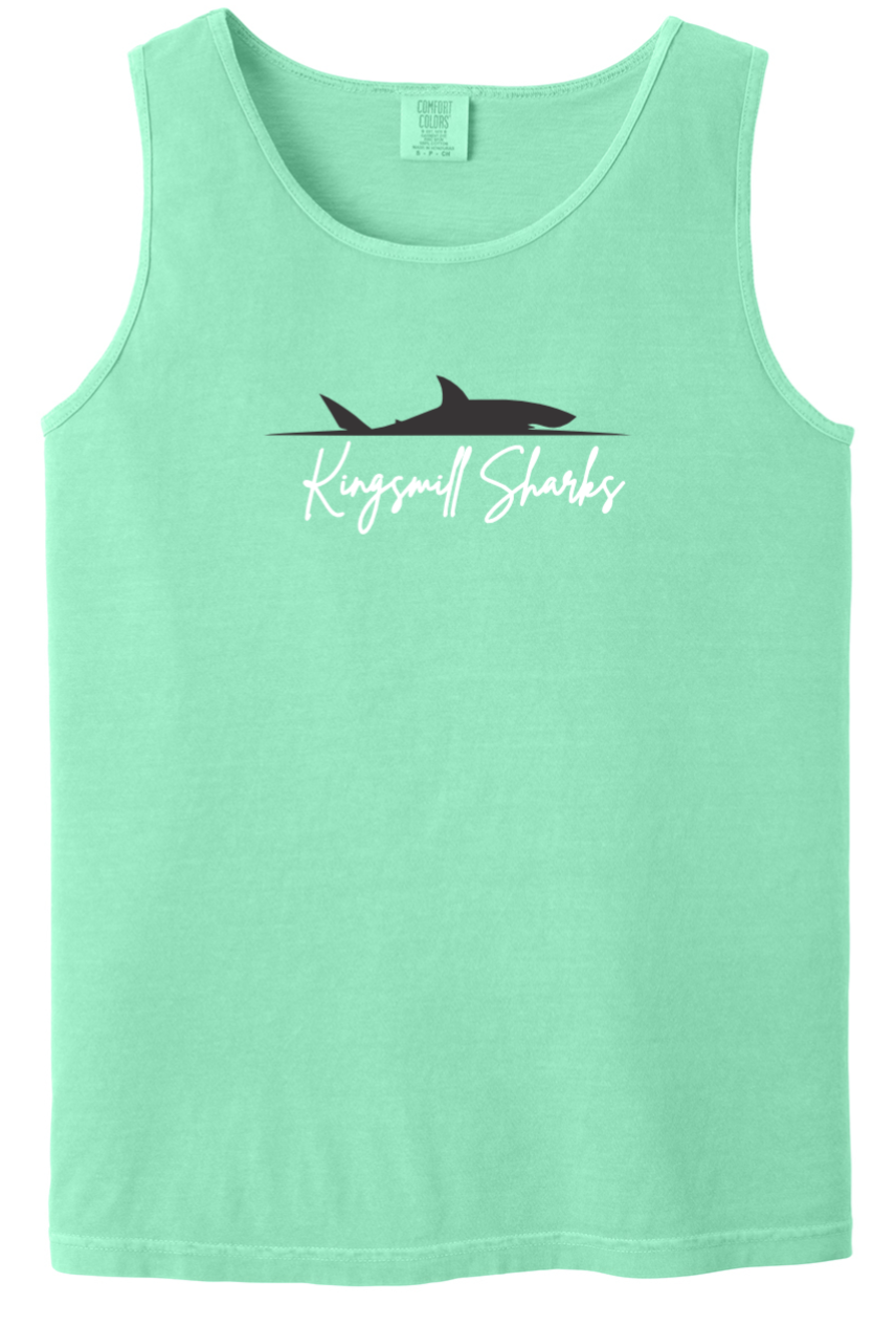 KM Sharks - Island Reef 100% Cotton Tank - Dorsal Fin