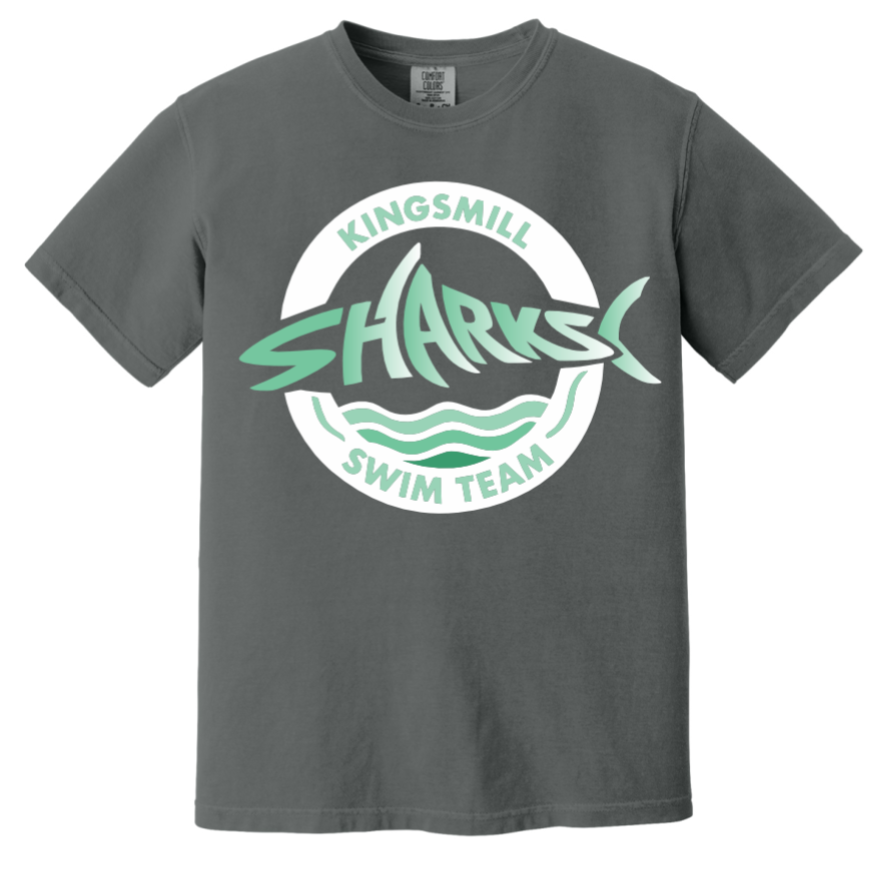 KM Sharks - Pepper 100% Cotton Tee - Circle Sharks