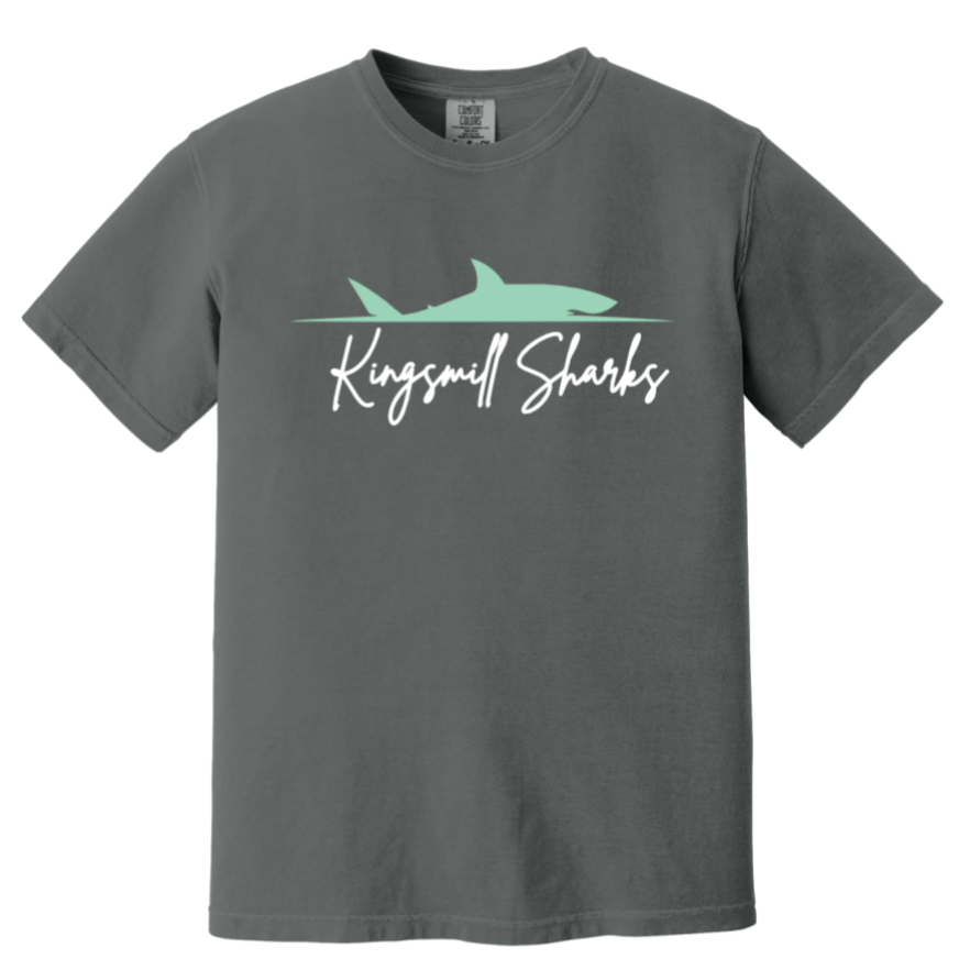 KM Sharks - Pepper 100% Cotton Tee - Dorsal Fin