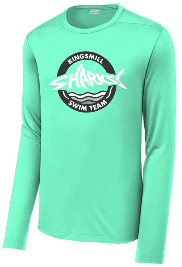 KM Sharks - Seafoam UPF 50 long sleeve - Dorsal Fin