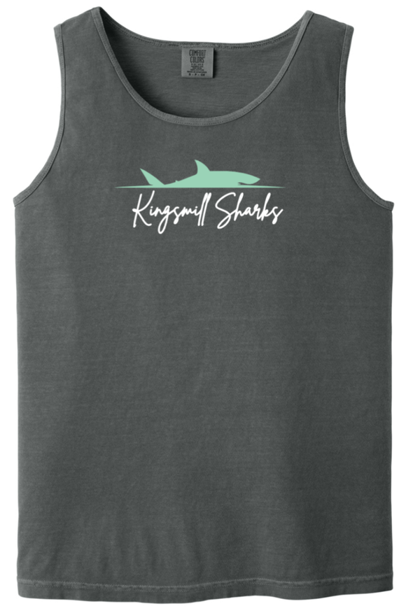 KM Sharks - Pepper 100% Cotton Tank - Dorsal Fin