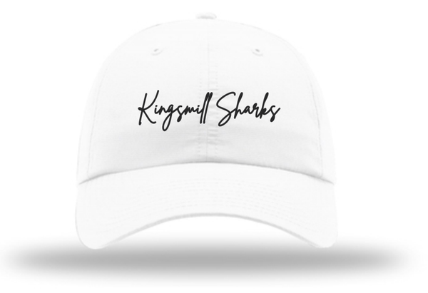 KM SHARKS - Richardson Relaxed Performance Hat - White Script