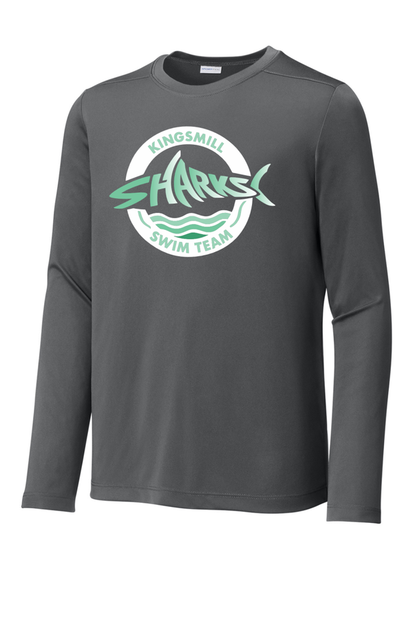 KM Sharks - Dark Grey UPF 50 long sleeve - Circle Sharks