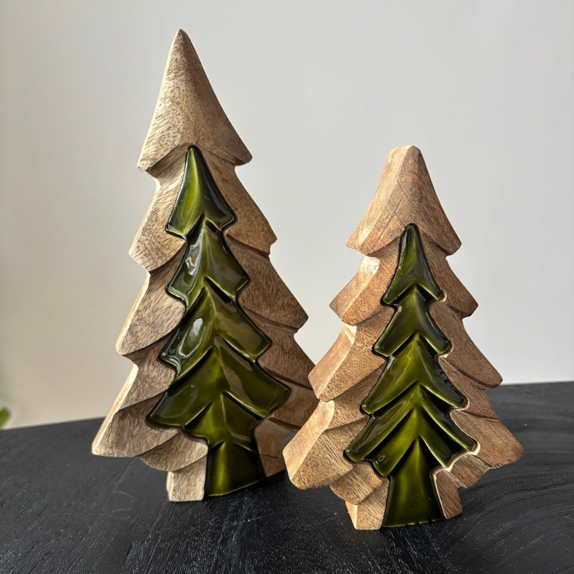 Kerstboompjes hout