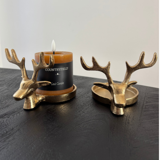 Kandelaar hert | Goud