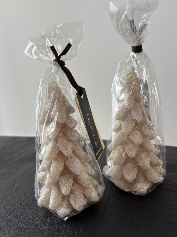 Kerstboom kaarsjes | Beige