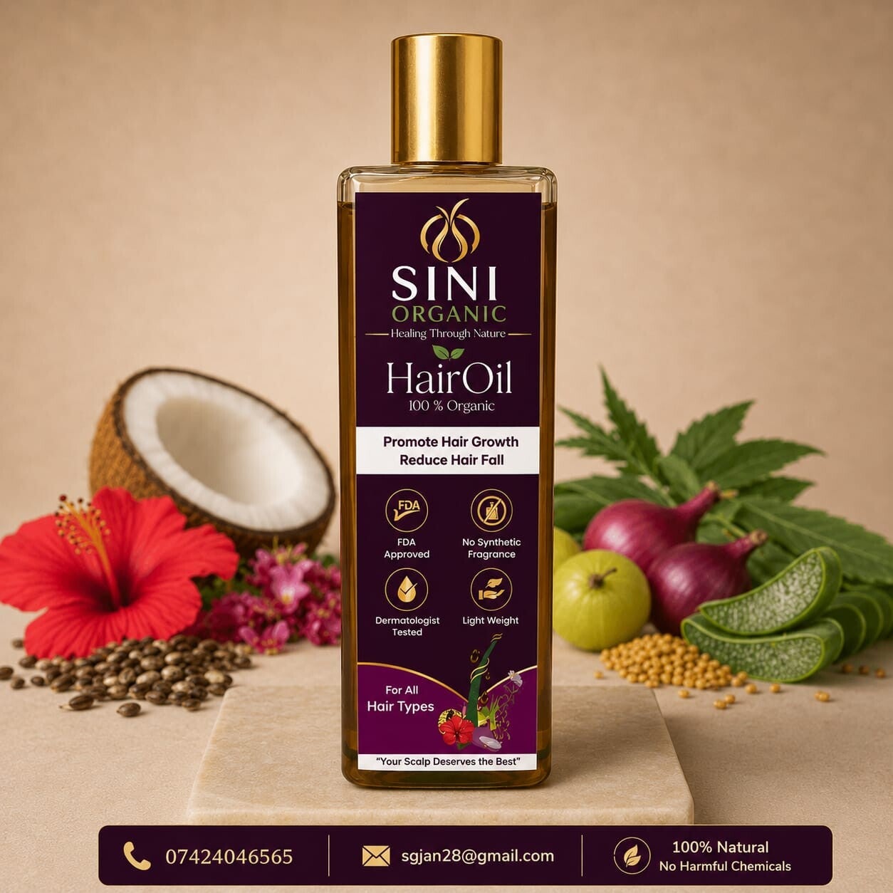 SINI ORGANIC HAIR OIL