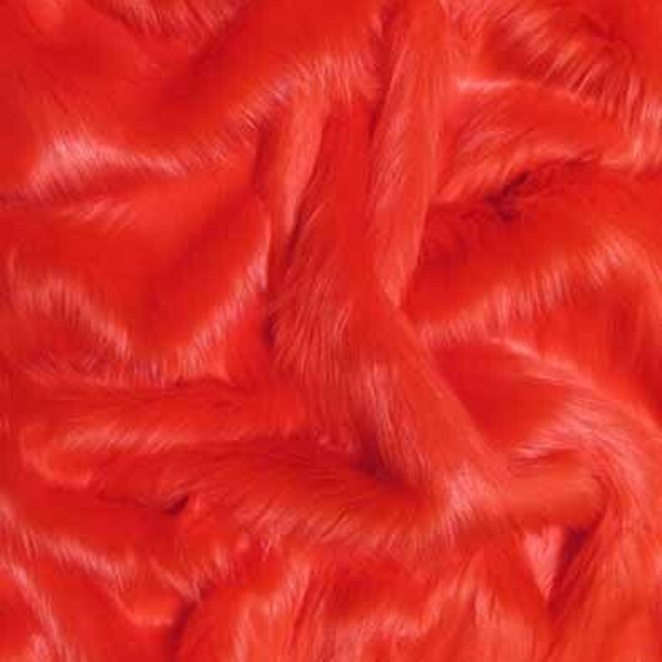 Luxury Shag Fur BigZ - Fire Red - B Ware