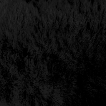 Rabbit Fur - Black
