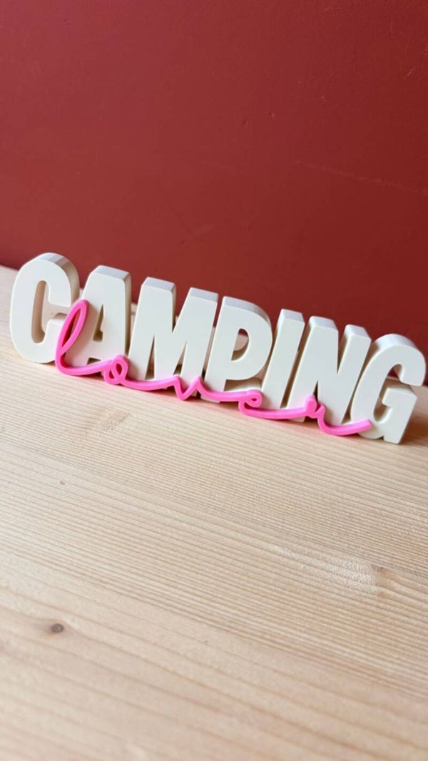 Camping Lover | 3D Geprinte Decoratie |
