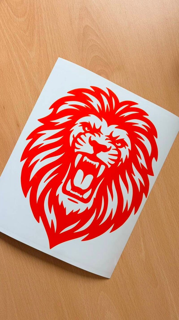 Herbruikbare Raamsticker Oranje Voetbal Leeuw | WK & EK Decoratie