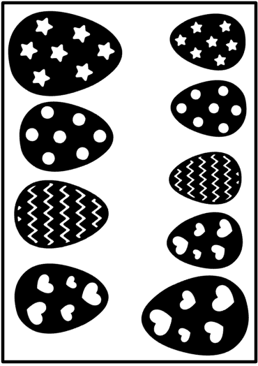 Raamstickers Paaseiren set (10 stuks) | Paasdecoratie voor Raam