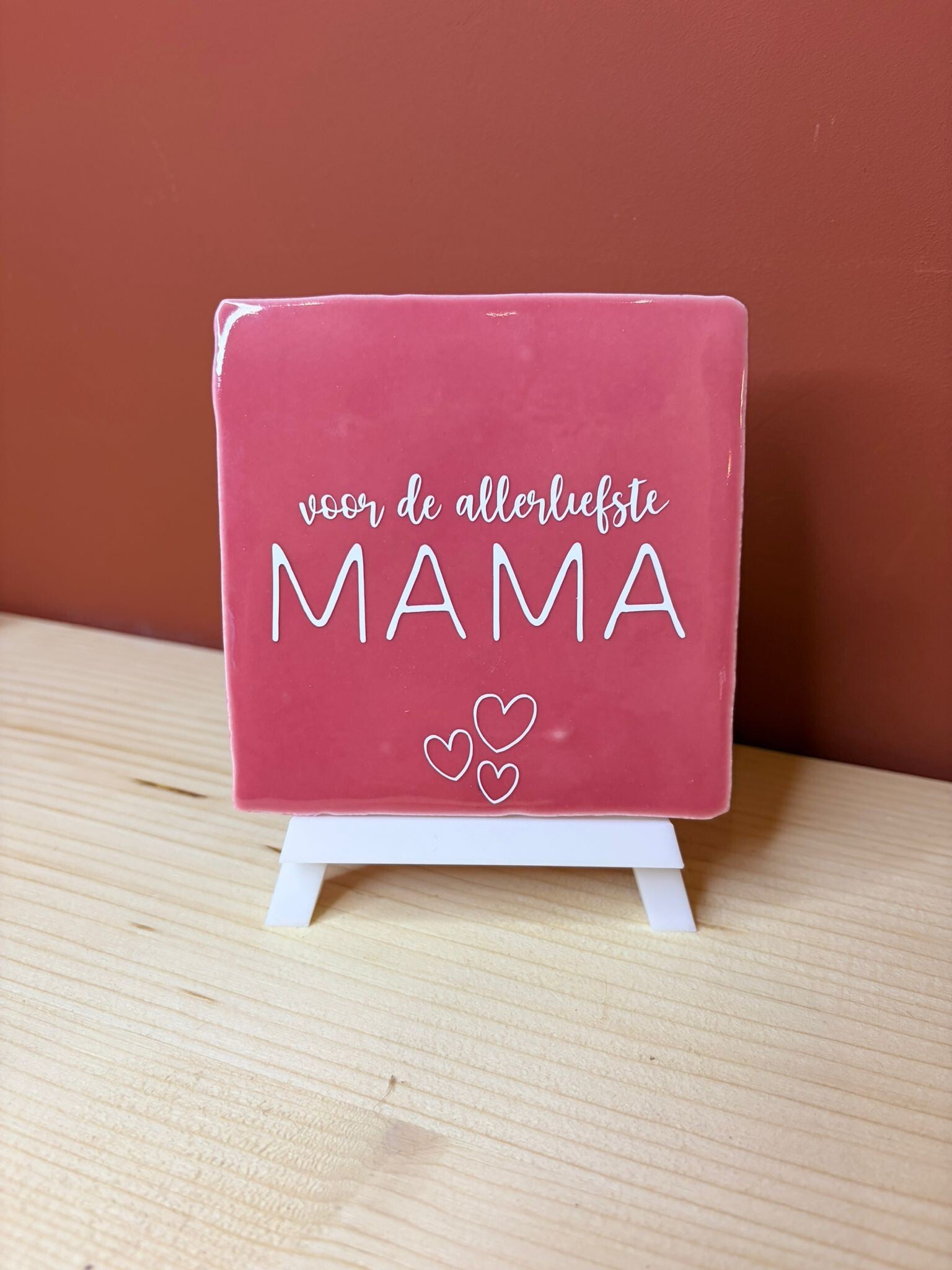 "Voor de allerliefste mama" tegeltje