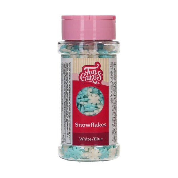 FunCakes sneeuwvlokken Wit/Blauw