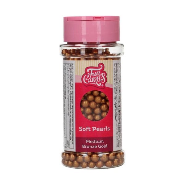 FunCakes soft pearls medium Bronze Gold