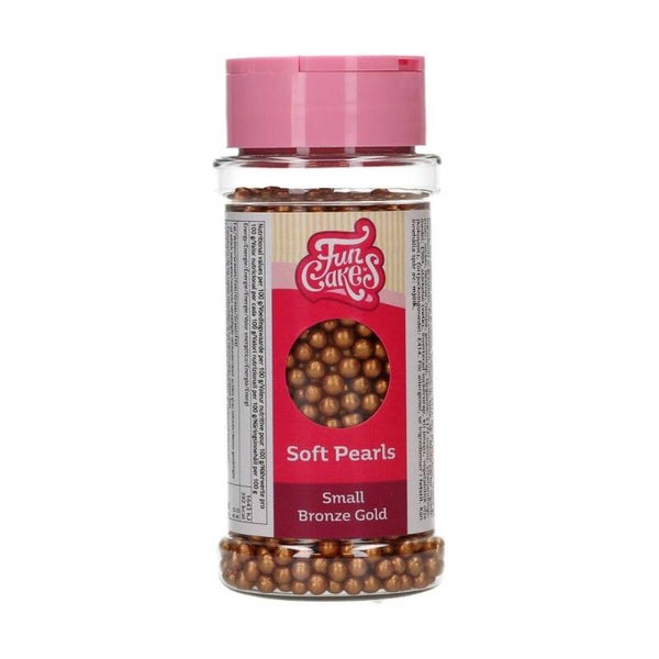FunCakes soft pearls small bronze gold