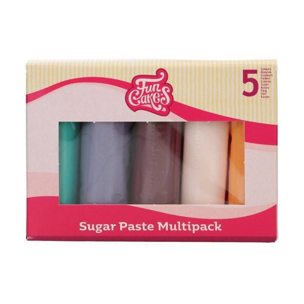 FunCakes rolfondant multipack Boho Chic kleuren 5x100g