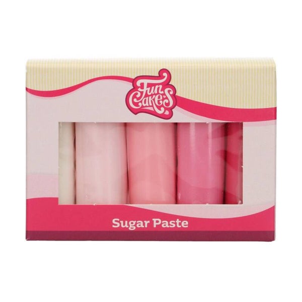 FunCakes rolfondant multipack Pink Colour palette 5x100g