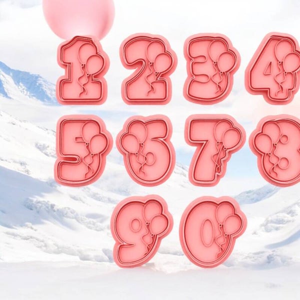 Cookie cutter - Cijfer met ballon