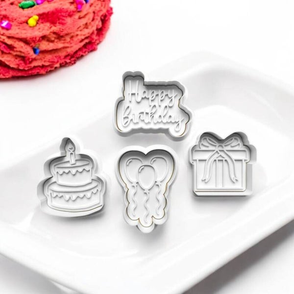 Cookie cutters - B-day set van 4