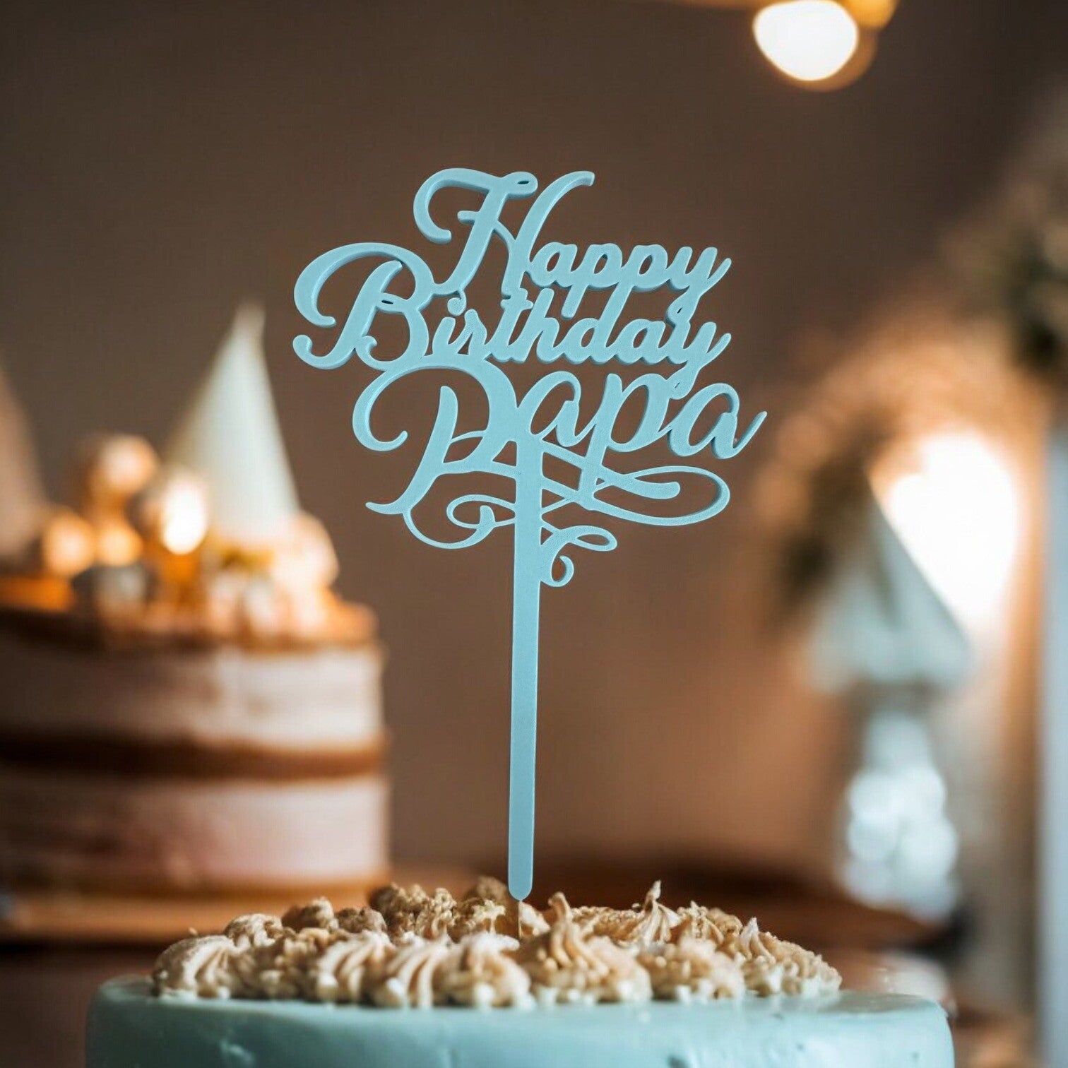 Cake topper - Happy B-day Papa
