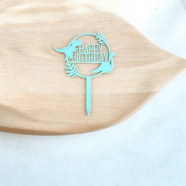 Cake topper - B-day Dino