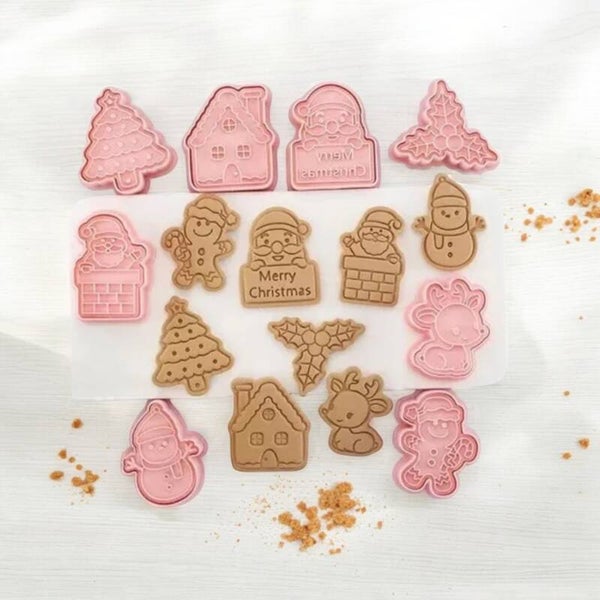 Cookie cutter - Kerst collectie X8
