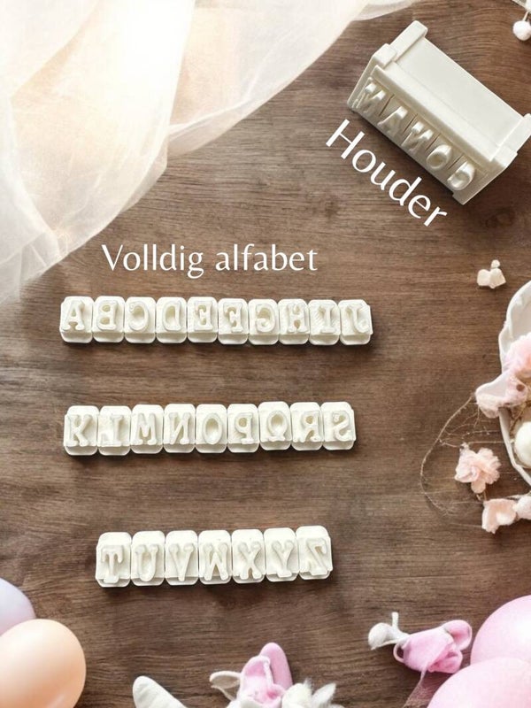Alfabet voor zelf te personaliseren cookie cutter