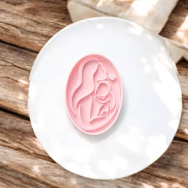 Cookie cutter - Mama & Baby ovaal
