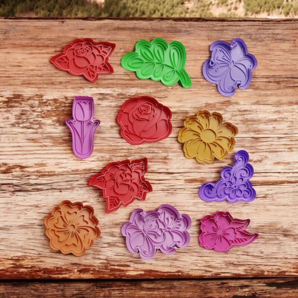 Cookie cutters - Flower set X11
