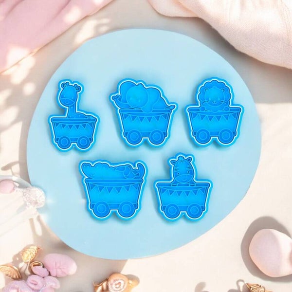 Cookie cutter - Treintje met babydiertjes