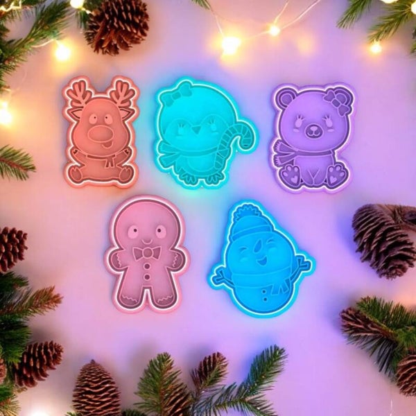 Cookie cutters - Kerst set X5