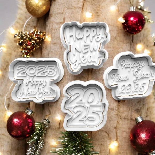 Cookie cutters - Happy New Year 2025