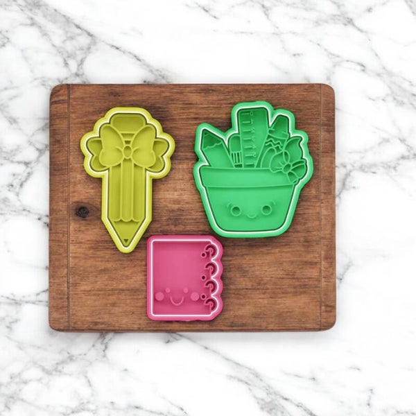 Cookie cutter - Set van 3 school