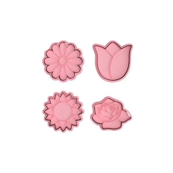 Cookie cutter - Set 4 flowers