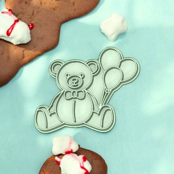 Cookie cutter - Beertje met ballon