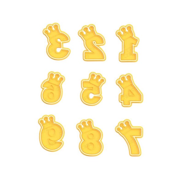 Cookie cutter - Cijfer met kroon