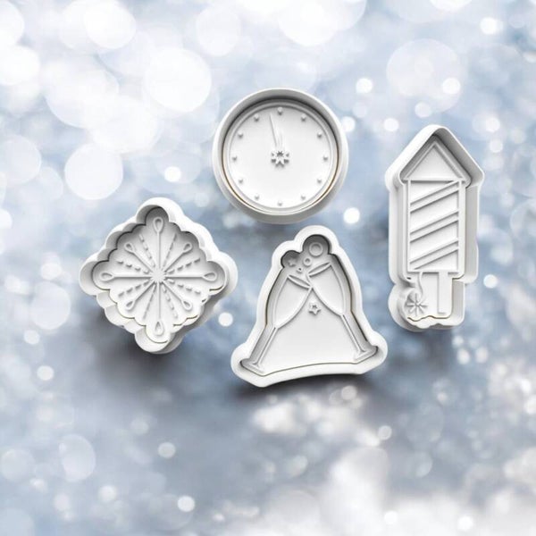Cookie cutters - New Year X4