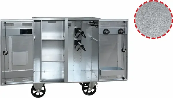 Concourskast 142x120x60 cm