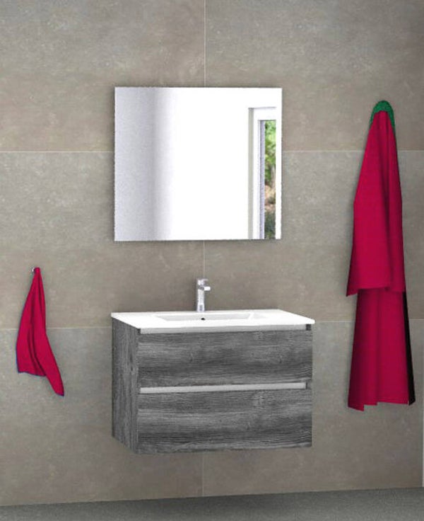 Badmeubel set Vision jackson pine 80 cm met dun kera blad