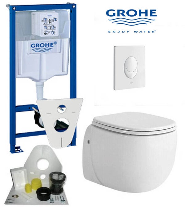 Toilet set Grohe met Equal toilet 50 cm wit