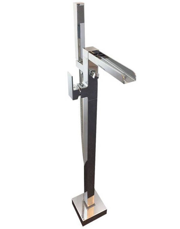 Vrijstaande bad kraan Ducta chroom