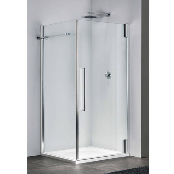 Douchecabine Duka 2100 swingdeur 70 cm met zijwand in 5 maten