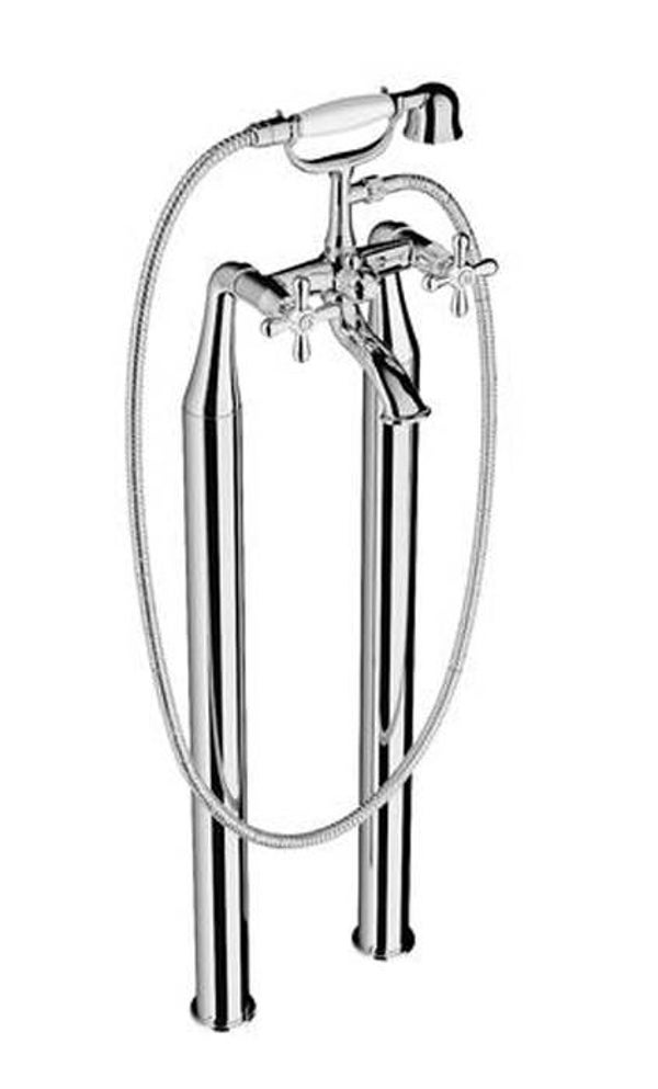 Vrijstaande bad kraan Hotbath Amice chroom